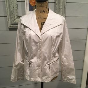 White Polished Cotton Dressy Jacket by Chico’s